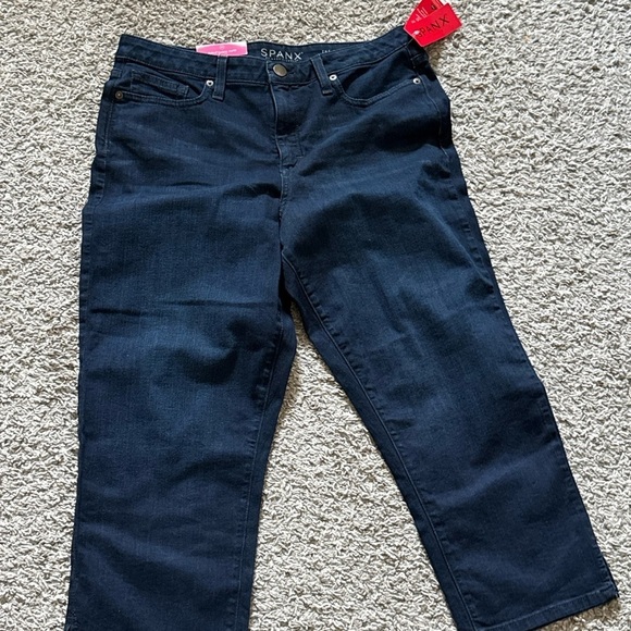 SPANX Pants - Spanx Women's Dark Blue Slim X Casual Capri Size 30